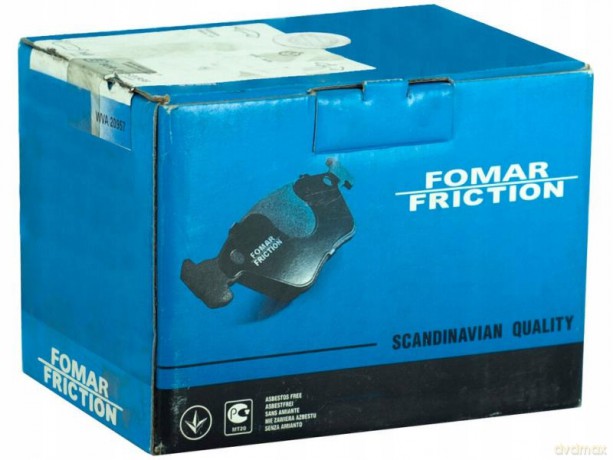 Zestaw klocków hamulcowych, hamulce tarczowe Fomar FO 909781 Peugeot Fiat Citroen