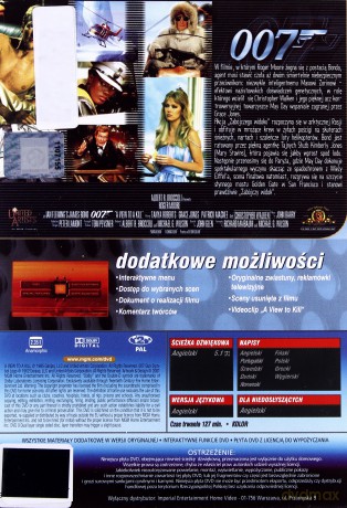 007 James Bond Zabójczy widok [DVD]