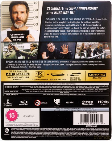 The Fugitive (Ścigany) (steelbook) [Blu-Ray 4K]+[Blu-Ray]