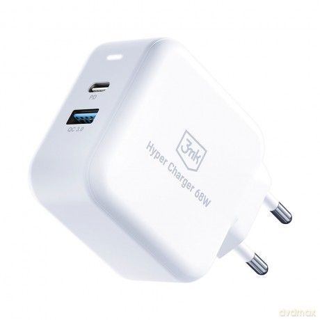 Ładowarka sieciowa 3mk Hyper Charger 68W biała