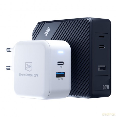 Ładowarka sieciowa 3mk Hyper Charger 68W biała
