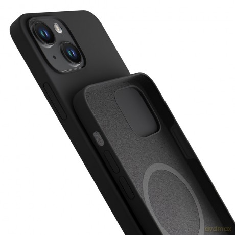 Apple iPhone 13 - 3mk Hardy Silicone MagCase Midnight-Black