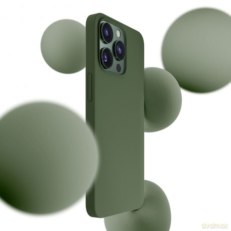 Apple iPhone 13 Pro Max - 3mk Hardy Silicone MagCase Alpine Green