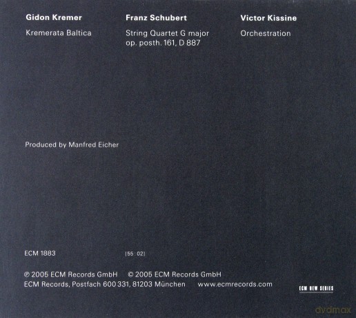 Gidon Kremer & Kremerata Baltica: Schubert:String Quartet G-Major [CD]