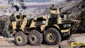 HELLER VAB 6X6 Transport De Troupe 81141 [MODELARSTWO]