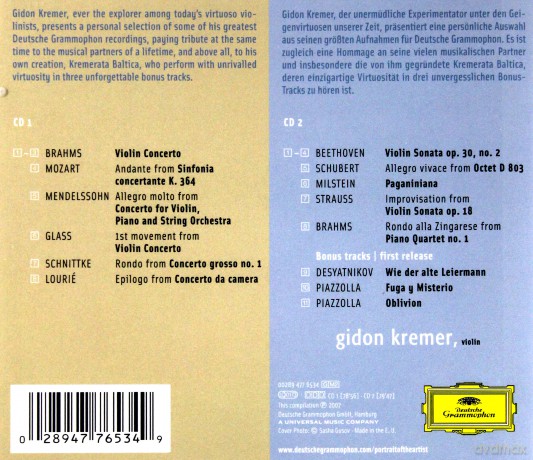 Gidon Kremer: Portrait Of The Artist [2CD]
