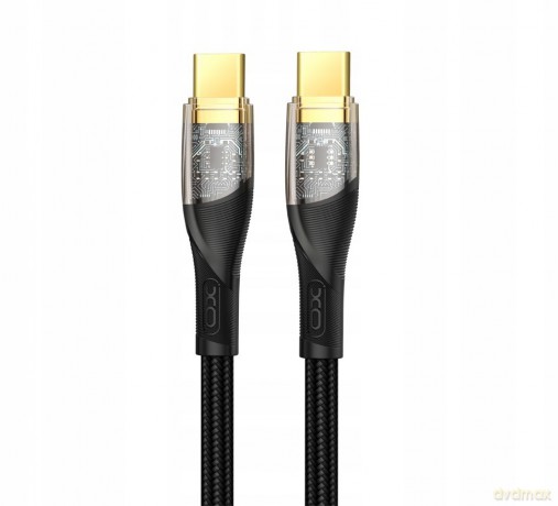 XO Clear kabel NB-Q223B USB-C - USB-C 1,0 m 60W czarny
