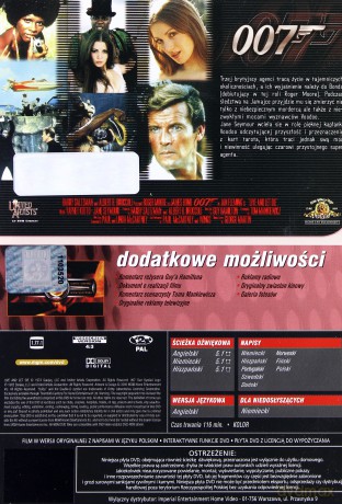 007 James Bond Żyj i pozwól umrzeć [DVD]