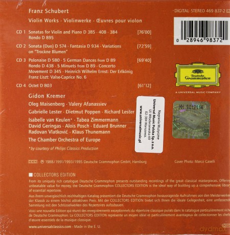 Gidon Kremer: Schubert Violin Works [4CD]