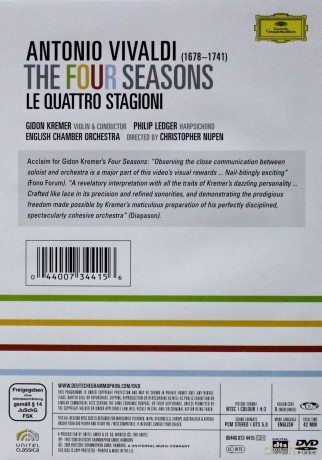 Gidon Kremer: Vivaldi:The Four Seasons [DVD]