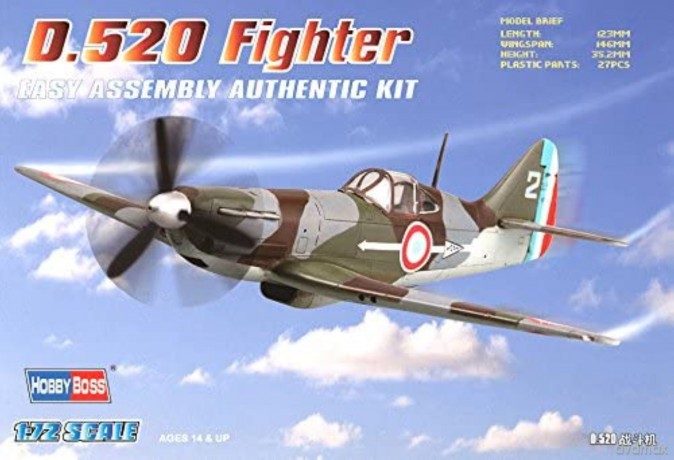 HOBBY BOSS D.520 Fighter 80237 [MODELARSTWO]