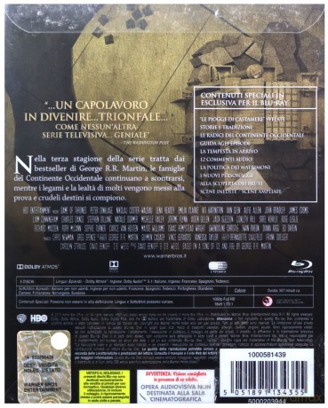 Game of Thrones Season 3 (Gra o tron) (steelbook) [4xBlu-Ray]