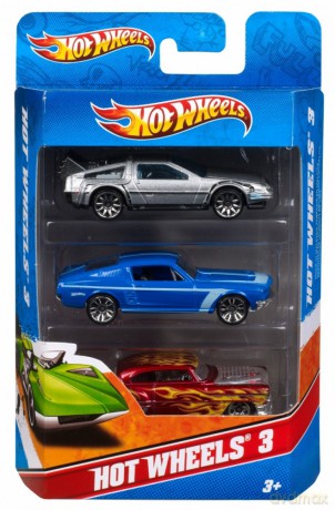 HOT WHEELS Zestaw trzech samochodów K5904 (wysyłka losowa) [ZABAWKA]