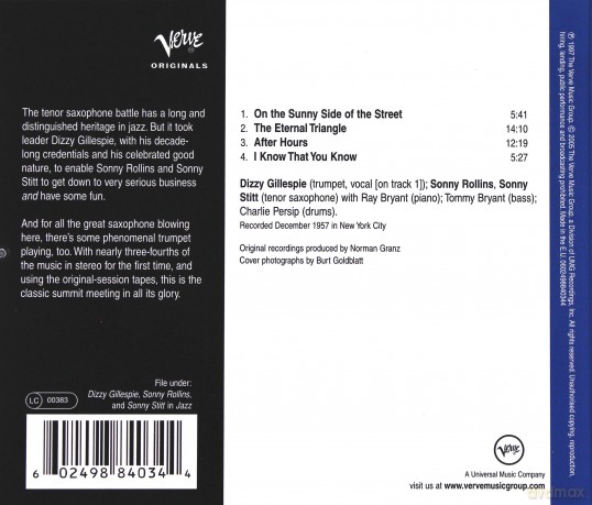 Dizzy Gillespie: Sonny Side Up [CD]