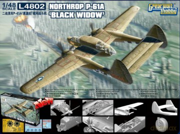 LION ROAR Northrop P61 Black Widow L4802 [MODELARSTWO]
