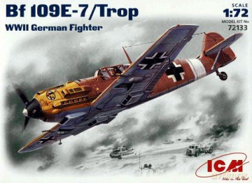 ICM Messershmidt Bf109 E7Trop 72133 [MODELARSTWO]