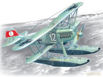 ICM He 51B2 German Floatplane Fighter 72192 [MODELARSTWO]
