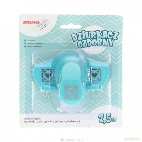 Dziurkacz ozdobny brzegowy - Serce 2,5cm