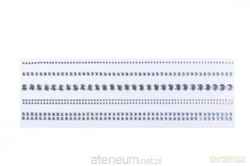 Dżety samoprzylepne srebrne paski 30cm 5szt