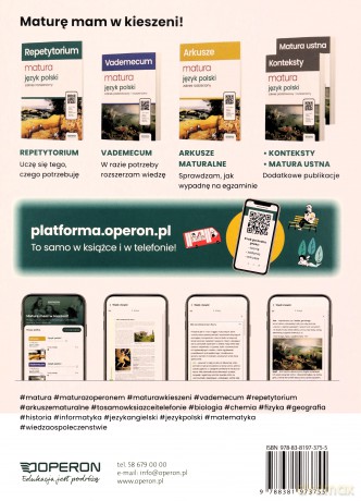 Język polski Arkusze maturalne zakres rozszerzony - Piotr Dobosiewicz, Jarosław Drzeżdżon [KSIĄŻKA]