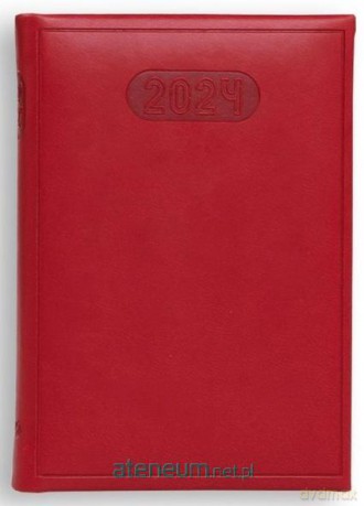 Kalendarz 2024 B7 Print - czerwony [KALENDARZ]