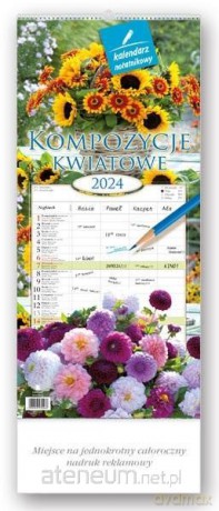 Kalendarz 2024 Notatnikowy Kompozycje kwiatowe [KALENDARZ]
