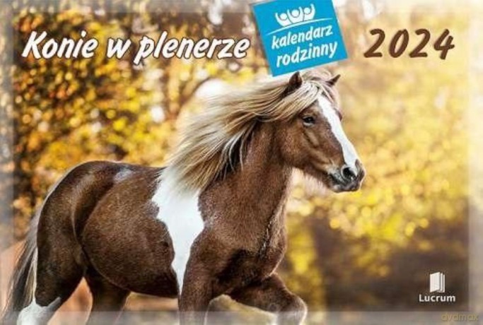 Kalendarz 2024 Rodzinny Konie w plenerze [KALENDARZ]
