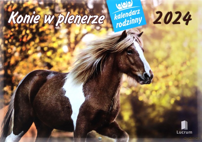 Kalendarz 2024 Rodzinny Konie w plenerze [KALENDARZ]