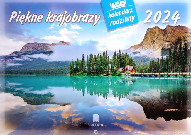 Kalendarz 2024 Rodzinny Piękne krajobrazy [KALENDARZ]