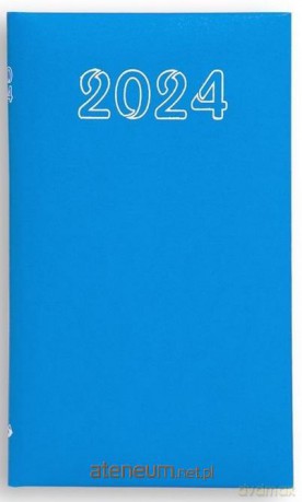 Kalendarz 2024 tygodniowy Standard - niebieski [KALENDARZ]