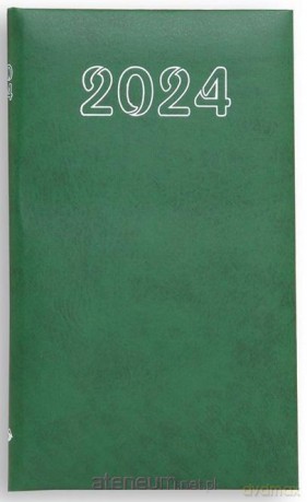 Kalendarz 2024 tygodniowy Standard - zielony [KALENDARZ]