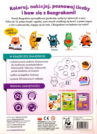 Kapitan nauka Bazgraki poznają liczby 4-6 lat [KSIĄŻKA]