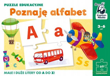 Kapitan nauka Puzzle edukacyjne Alfabet 3-6 lat