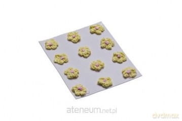 Kwiatki dekoracyjne 18mm żółte 12szt