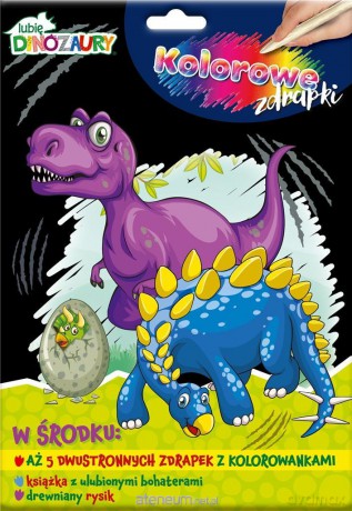Lubię Dinozaury Kolorowe zdrapki cz.1 [KSIĄŻKA]