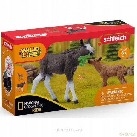 Łoś z cielęciem Wild Life [FIGURKA]