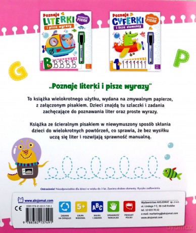 Poznaję literki i piszę wyrazy. Ścieralny pisak - Agnieszka Bator [KSIĄŻKA]