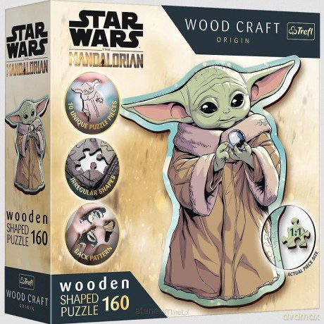 Puzzle drewniane 160 el. Grogu [PUZZLE]