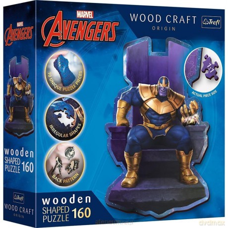 Puzzle drewniane 160 el. Thanos na tronie [PUZZLE]