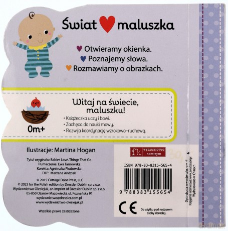 Świat maluszka. Jeździ, lata, pływa. Książeczka z - Martina Hogan [KSIĄŻKA]