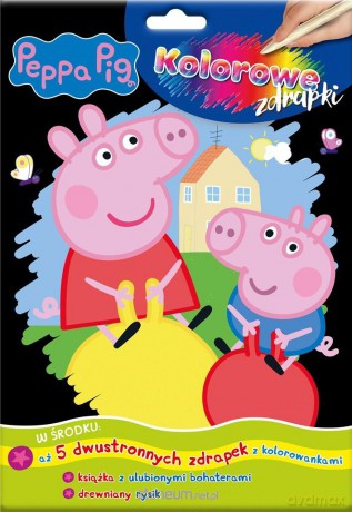 Świnka Peppa Kolorowe zdrapki cz.1 [KSIĄŻKA]