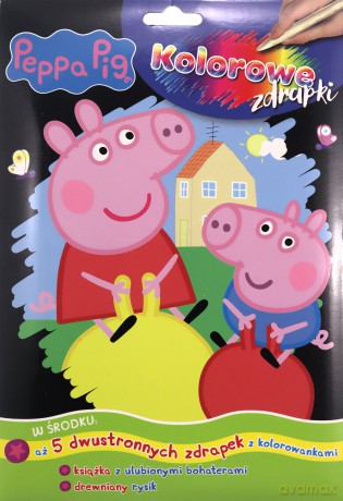 Świnka Peppa Kolorowe zdrapki cz.1 [KSIĄŻKA]