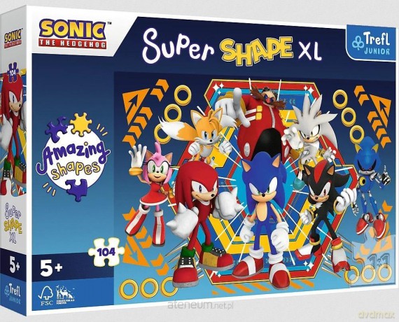 TREFL 104 Super Shape XL Świat Sonica [PUZZLE]