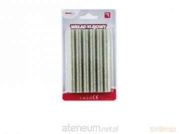 Wkład klejowy brokatowy srebrny 11mmx10cm 6szt