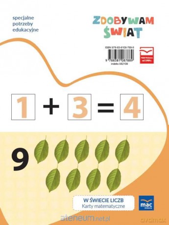 Zdobywam świat W świecie liczb Karty matematyczne - Justyna Hadryś [KSIĄŻKA]