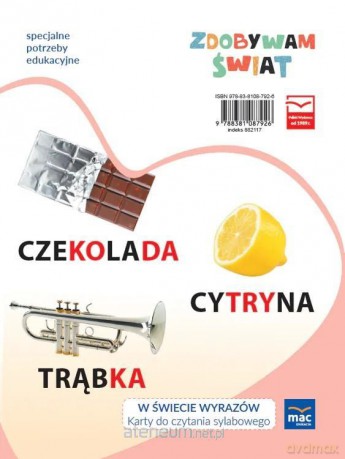 Zdobywam świat W świecie słów karty do czytania - Justyna Hadryś [KSIĄŻKA]