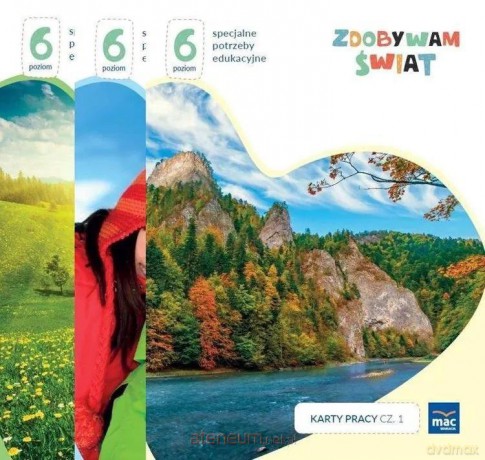 Zdobywam świat. Karty pracy cz.1-3 Poziom 6 - Justyna Hadryś [KSIĄŻKA]