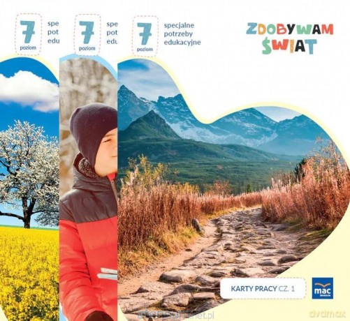 Zdobywam świat. Karty pracy cz.1-3 Poziom 7 - Justyna Hadryś [KSIĄŻKA]