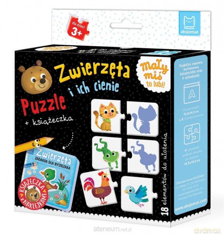 Zwierzęta i ich cienie. Puzzle + książeczka - Anna Podgórska [KSIĄŻKA]