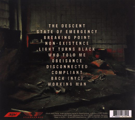 Prong: State Of Emergency (digipack) [CD]